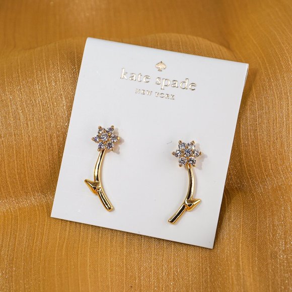 Kate Spade Miosotis Flower Ear Jacket Earring